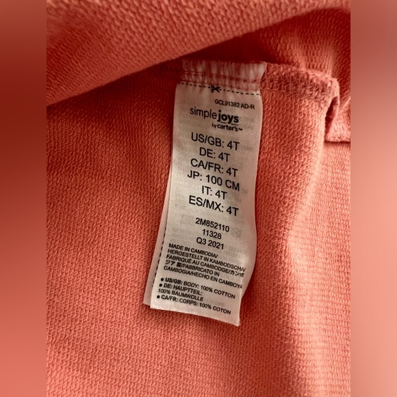 Simple Joys By Carter’s  Vest and Legging  Size 4T - Picture 7 of 7